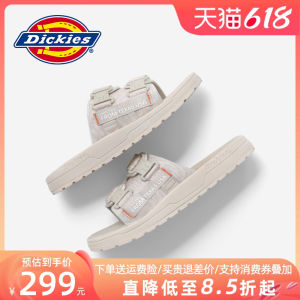 รองเท้าแตะกีฬาลำลองสำหรับผู้ชาย Dickies รองเท้าแตะกันลื่นพื้นหนา รองเท้าแตะลำลองสำหรับกลางแจ้งในฤดูใบไม้ผลิ