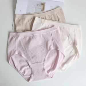 กางเกงชั้นในผู้หญิงสไตล์มินิมอลเอวสูงทําจากผ้าฝ้าย แห้งเร็ว สบายตัว ไซส์ใหญ่ กางเกงชั้นในสามเหลี่ยมอบอุ่นสําหรับเยาวชน