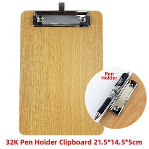 A4 Plastic Clipboards with Pen Insert Feature Writing Pad Board File Folder Restaurant Menu Clips Business Supplies Stationery