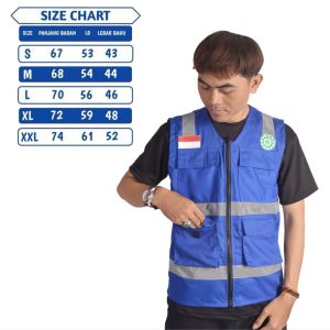 rompi safety|rompi proyek safety|rompi tambang|rompi k3|rompi lapangan(FREE LOGO K3&BENDERA)