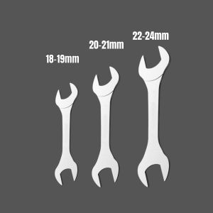 3pcs Hi-Spec Thin Open End Wrench Set Ultra-thin Flat Wrench Tool Multi-Function Double-end Fixed Open-end Wrench Repair Tools