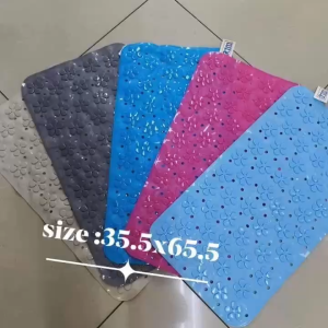 #001  Non-slip Mat PVC Bath Shower Pad Door Mat Waterproof With Foot Massage Safety Anti-Bacter