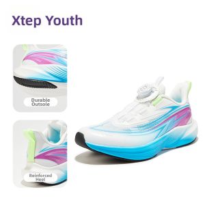 XTEP | Shock Absorbing and Abrasion Resistant Breathable Boys Running Shoes With Knob Buckle Design