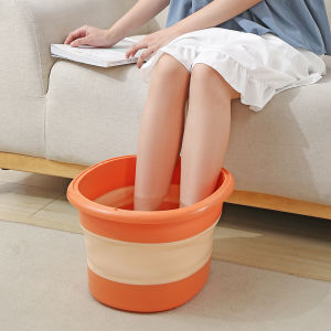 Foldable Foot Massage Bath Bucket Portable Bathroom Wash Basin Baby Bathtub Household Folding Foot Soak Tub Bathroom Accessories