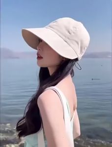 Mũ bucket nữ mũ chống nắng nữ chống tia UV UPF50+ vải mềm Ulzzang có dây rút - Happy Home 4U
