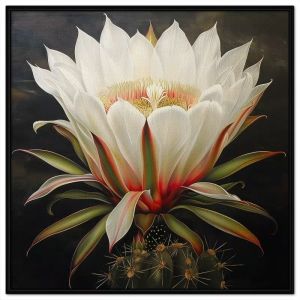 Tranh phong thủy hoa xương rồng tranh treo tường tranh dán tường tranh sơn dầu in canvas. CGI - 545