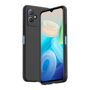 Henyou | Anti-Fingerprint Anti-Sweat Frosted Silicone Case For Iqoo5 Pro Full Lens Protection Soft Shockproof Cover Business Creative Style