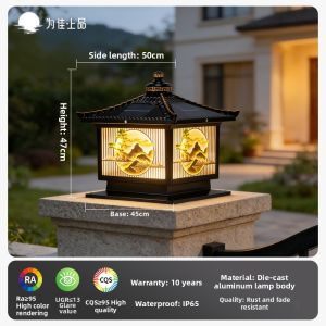 VINCAN | Waterproof Solar Powered Pillar Light
