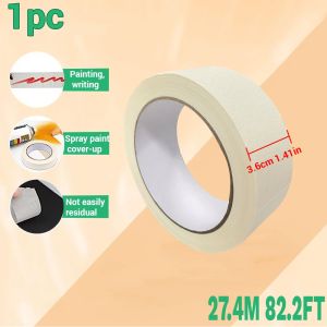 Masking Tape White  Single Side Tape Adhesive Crepe Paper for Oil Painting Sketch Drawing Supplies