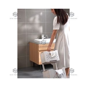 OCM Laundry Basket Trolley Multipurpose Rack Bakul Baju Troli Roda 手提脏衣收纳筐洗衣篮