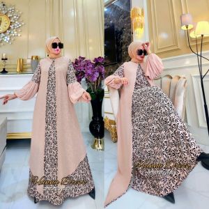 gamis busui gamis muslimah gamis outher edisi Hanna dress Amore by ruby