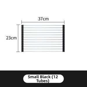 TEKANAI | Foldable Drain Basket Dish Rack and Drying Mat