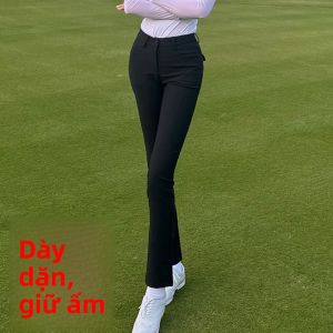 SWAN LOVE GOLF | Quần Golf Thể Thao Cạp Cao Tôn Dáng Ống Loang Nhẹ Khô Nhanh Có Tách