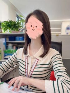 Green Striped Knitted Cardigan Womens Early Autumn Outerwear Slim Fit Long Sleeve Polo Collar Base Shirt Inner Wear