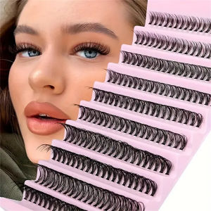 ชุดต่อขนตาแบบเส้นบาง 200 ชิ้น โค้ง C/d 8-16 มม. สไตล์ธรรมชาติและคอสเพลย์ ติดง่ายด้วยตัวเองและนำกลับมาใช้ใหม่ได้ เหมาะสำหรับใช้ในบ้าน