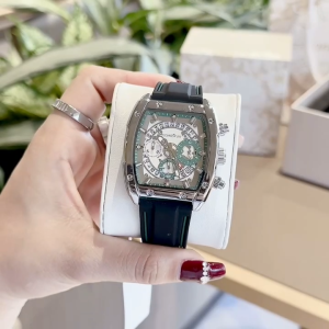 Đồng hồ nam ANBSHOP Quartz COMLORVEI D682 dây silicone  size 42mm