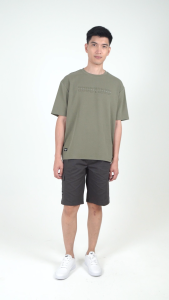 Forest T Shirt Lelaki | Forest Oversized Premium Weight Cotton Interlock Short Sleeve T Shirt Men - 24090