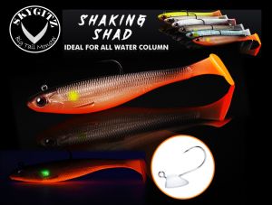 SKYGITZ MALAYSIA TRUSCEND Pre-Rigged Jig Head Soft Fishing Lures Paddle Tail Swimbaits for Siakap snakehead toman