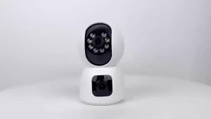 Camera WiFi Tuya 6MP 2.4G/5G Băng Tần Kép 4K HD PTZ Hai Ống Kính Giám Sát An Ninh Trong Nhà Với Tính Năng Tự Động Theo Dõi Và Màn Hình Kép