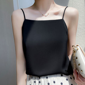 Sleeveless Simple Camisole Summer Womens Underwear Acetate Fabric