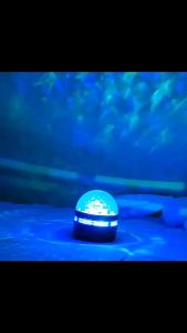 1pc Northern Lights Starry Sky Effect Projection Light USB Powered RGB Night Light Projector with Remote Multicolor Wave Changing Electronic Components Button Battery for Bedroom Living Room Decor