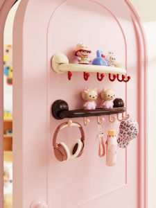 ตัวจับเข็มขัดแบบติดผนังที่แข็งแรงและทนทาน ติดประตูได้ สไตล์น้ำตาล ใช้ได้หลากหลาย ขนาดเล็ก ติดได้หลากหลาย