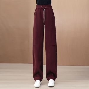 กางเกงขายาวทรงตรงลำลองสำหรับผู้หญิง ดีไซน์ใหม่สไตล์เกาหลี สวมใส่สบาย ทรงสลิมฟิต ดีไซน์เก๋ไก๋ ใส่ไปทำงานได้