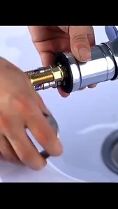 Stainless Salon Shampoo Bed Faucet Salon Shampoo Bed Faucet Fullset Kran Air Panas Dan Dingin Shower Salon