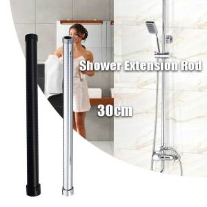 30CM Shower Extension Rod 3/4 Inch Stainless Steel Shower Head Extension Pipe