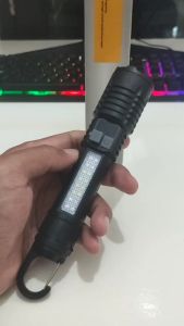 Senter LED Multifungsi Flashlight Bisa Zoom Lampu Lentera Samping
