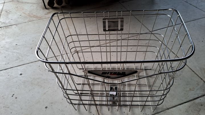Rổ giỏ xe đạp nhật bãi zin inox | Lazada.vn
