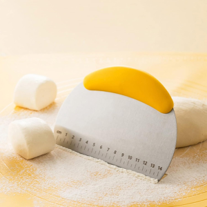 Stainless steel pastry cutter stainless steel pastry scraper multi-functional pastry cutter baking tool for measurement and c