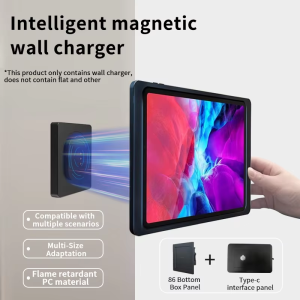 Wall Mount Fast Charger Tablet Magnetic Pad Holder Support for iPad Power Supply Stand Fast Charging Magnet Tablet Charger