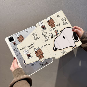 Snoopy Protective Case 720° Rotation 10.9 Inch 10.2 Inch Air6/4 Pen Slot Pro11/9.7 Anti-Bend Mini7 Compatible with Huawei MatePad 11.5S Tablet Cover