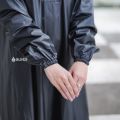Jas Hujan Mantel Wanita Model Gamis Perempuan Warna Hitam Kualitas Terbaik Bahan Tebal Dan Premium Syari. 