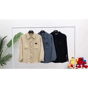 LIVE GREAT áo khoác áo khoác nam áo khoác nam áo khoác nam mới ra Áo Sơ Mi Dài Tay Cho Nam Áo Khoác Thường Ngày Dáng Rộng Phong Cách Hồng Kông Vải Nhung Kẻ áo khoác sơ mi nam áo khoác sơ mi sơ mi nhung tăm nam áo sơ mi nhung tăm áo sơ mi nam form rộ