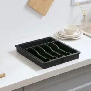 Expandable Drawer Organizer Tray Cutlery Utensil Organizer Separation Finishing Utensil Spoon Fork Storage Tray