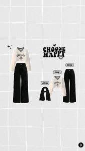 One Set 3in1 Kekinian (Sweater Crop Wanita + Celana Cargo Highwaist + Jilbab Paris) - KA063