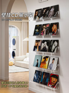 Album Storage Box Acrylic Wall Mountable Shelf Put Gramophone Record Kpop Disc Display Shelf CD Display Shelf