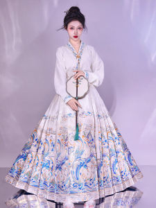 Original Womens Cheongsam Shirt Set Qing Mountain Search【Filling the Sea with Crows】New 2025 Daily Commute Hanfu