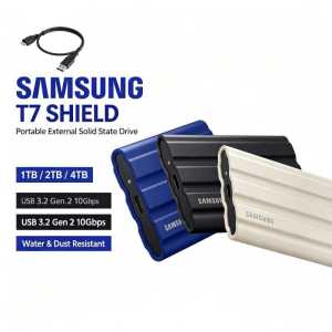 [Portable hard disk]SAMSUNG T7 Shield Portable SSD USB 3.2 Gen2  Solid State Drive External Hard Drive PSSD for Tablet