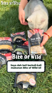 Bite of wild Premium Booster Gemuk Freeze Dried 40g Cat Treats Pet Treats Makanan Kucing For Salmon/Duck/Chicken/Cat grass