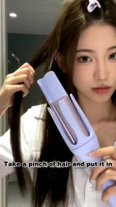 Automatic Curler Hair Fast Heating Ceramic Wand 360° Rotation Hair Curler +3Free Comb And Hair Clips