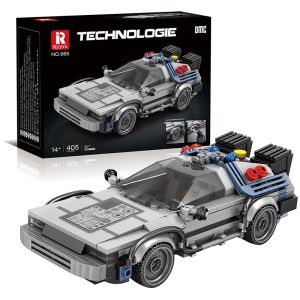 405PCS Classic DMC Car Building Blocks Future Sports Car Model  Bricks Desktop Ornaments Kids Educational DIY Toys Holiday Gifts