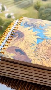 A4/8K Van Gogh Sketch Book Art Drawing Book Hardcover Sketchbook Mark Pen Painting Book Watercolor Sketchpad Colored Lead Blank Notebook