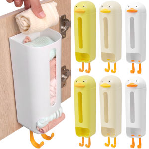 กล่องเก็บชุดชั้นในกล่องพลาสติกกล่องเก็บของสร้างสรรค์ถุงใส่ขยะติดผนังตู้เสื้อผ้าทรงเพนกวินติดผนัง