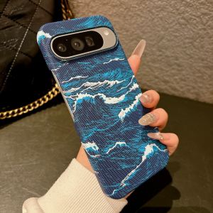 szhaiyu | Luxury Kevlar Pattern Leather for Magsafe Wireless Charging Phone Case for Google Pixel 7 8 9 10 Pro XL 10A 9A Magnetic Cover