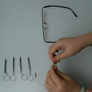 ชิ้นสกรูและน็อตไขควงขนาดเล็ก1000ชิ้น ชุดสกรู ซ่อมแว่นตา เครื่องมือซ่อมแว่นตา พร้อมแหนบ