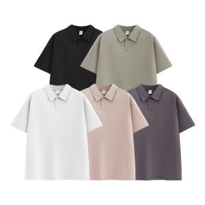 INFLATION brand Mens Youth Mature Dad 2024 Spring/Summer New Mint Polo Shirt Short Sleeves Trendy Brand Loose Five In One Technology Fabric Short Sleeves