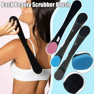 Back Beauty Black Back Brush Long Handle Self Tanning Bath Exfoliating Applicator Scrubber Skin Back Tool Sponge Body Back